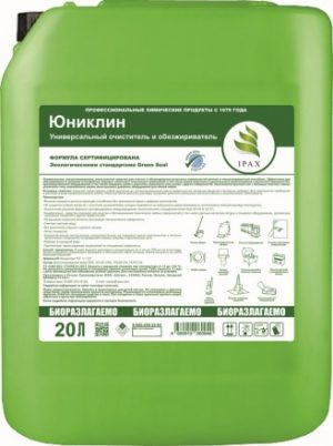 Юниклин Универсальный экологичный очиститель и обезжириватель, 20 л