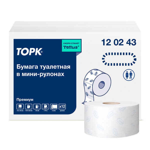 Tork туалетная бумага в мини-рулонах мягкая, Россия