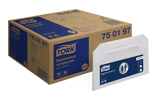 Бумажные покрытия на унитаз Tork 750197