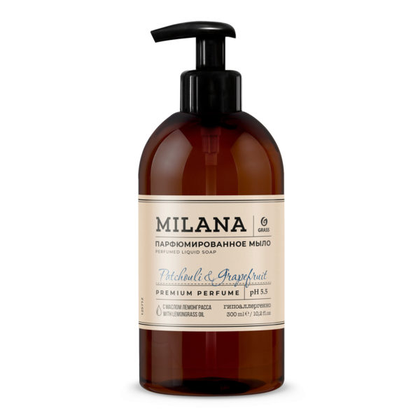 Парфюмированное жидкое мыло Milana Patchouli&Grapefruit 300 мл