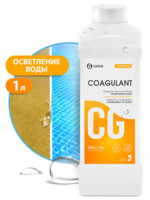 Средство для коагуляции (осветления) воды Grass CRYSPOOL Coagulant 1 л