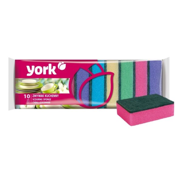 Губки для посуды Джамбо YORK 10 шт.