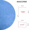 Салфетки нетканые протирочные многоразовые HACCPER LS Blue, 40×40 см, синие, 10 шт/упак — изображение 4