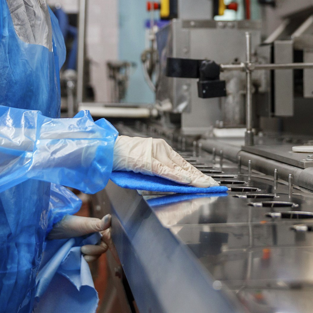 Абразивный лайнер NoBrush S-liner, средней жесткости, синий, 150×100×9 мм — изображение 2