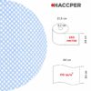 Материал протирочный многоразовый HACCPER 365 в рулоне, 34×40 см, синий, 250 л/рул — изображение 3