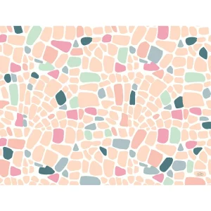 Подтарельники бумажные Duni 30×40 см, 250 штук, с дизайном "Морская галька"