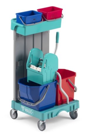 Тележка TTS MINI MAGIC 300B с 2 ведрами и отжимом Tec