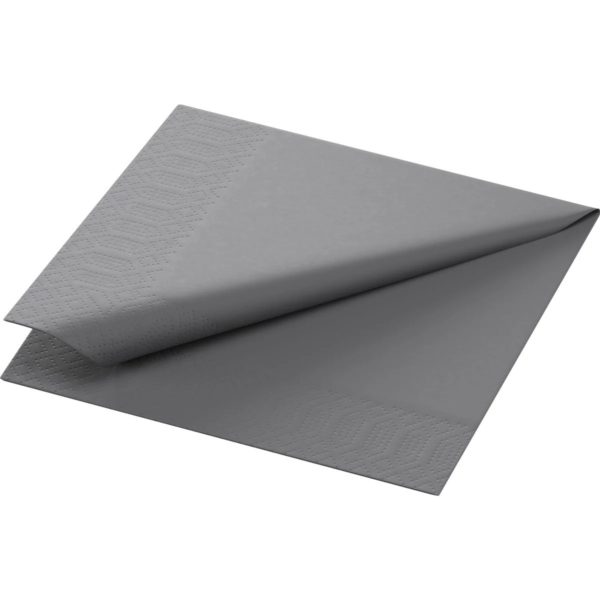 Салфетки Duni Tissue серые, 33×33 см, 125 листов, 2 слоя