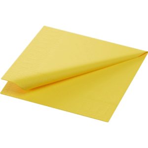 Салфетки Duni Tissue жёлтые, 33×33 см, 125 листов, 2 слоя