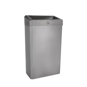 Корзина для мусора с конусным отверстием металлическая MERIDA STELLA R матовая 27 л