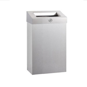 Корзина для мусора с конусным отверстием металлическая MERIDA STELLA R матовая 12 л