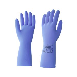 Перчатки латексные многоразовые HQ Profiline, синие, р-р XL
