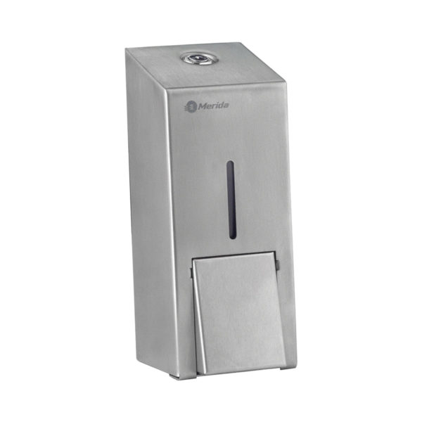 Механический картриджный дозатор мыла/геля металлический MERIDA STELLA R Anti Finger 800 мл
