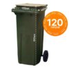 Мусорный контейнер 120 л, зелёный — изображение 4