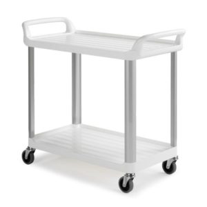 Тележка сервисная TTS Shelf 3730W с двумя полками, 98×50×111 см, белая