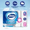 Туалетная бумага Zewa Deluxe Белая, 3 слоя, 12 рулонов — изображение 3