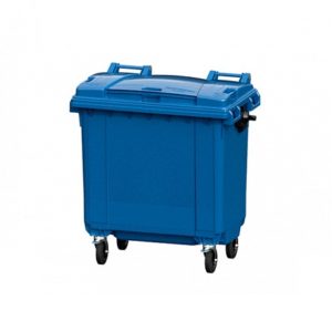 Мусорный контейнер 770 л с крышкой, синий