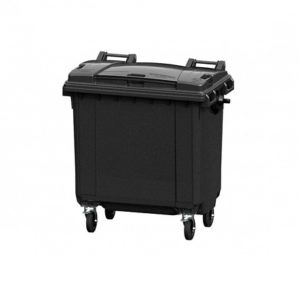 Мусорный контейнер 770 л с крышкой, серый