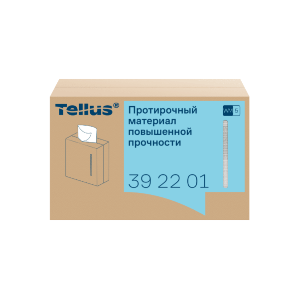 Нетканый протирочный материал повышенной прочности Tellus белый
