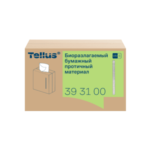 Биоразлагаемый бумажный протирочный материал Tellus белый