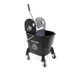Proff Comfort Ведро на колесах 25 л с отжимом пластик черное