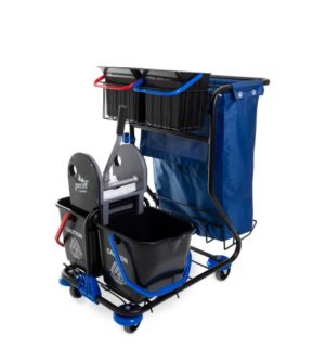 Proff Comfort Тележка многофункциональная 2×25 л 2×6 л с отжимом и держателем для мешка черная