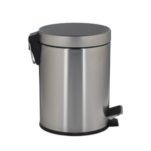 Корзина металлическая Merida Classic напольная матовая с педалью 5 л