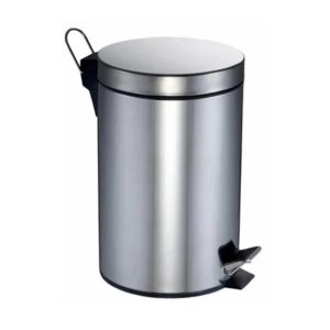 Корзина металлическая Merida Classic напольная полированная с педалью 12 л