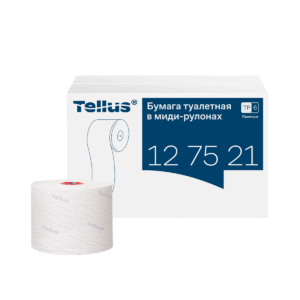 Tellus туалетная бумага Mid-size в миди-рулонах мягкая