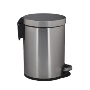 Корзина металлическая Merida Silent напольная матовая с педалью и микролифтом 5 л