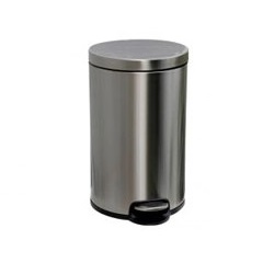 Корзина металлическая Merida Silent напольная матовая с педалью и микролифтом 12 л