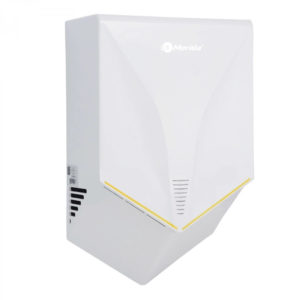 Сушилка для рук Merida "В-Турбо" пластиковая высокоскоростная белая 1000 Вт