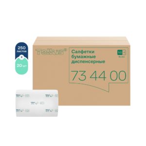 Однослойные диспенсерные салфетки Tellus NapServe Solution, 250 листов