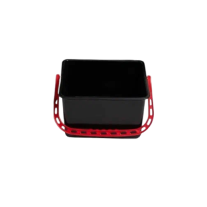 Proff Comfort Ведро пластиковое черное с красной ручкой 6л
