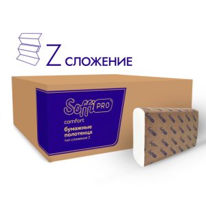 Бумажные полотенца SoffiPro Z-сложение Comfort, 200 листов