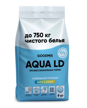 Goodmix Aqua LD Профессиональный стиральный порошок без фосфатов 9 кг