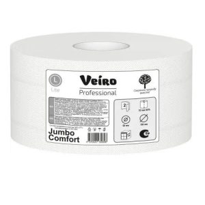 Туалетная бумага в средних рулонах Veiro Professional Lite Comfort 2 слоя 150 м
