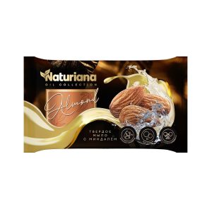 Мыло туалетное штампованное 100 гр Naturiana с маслом сладкого миндаля марки Ординарное ММК